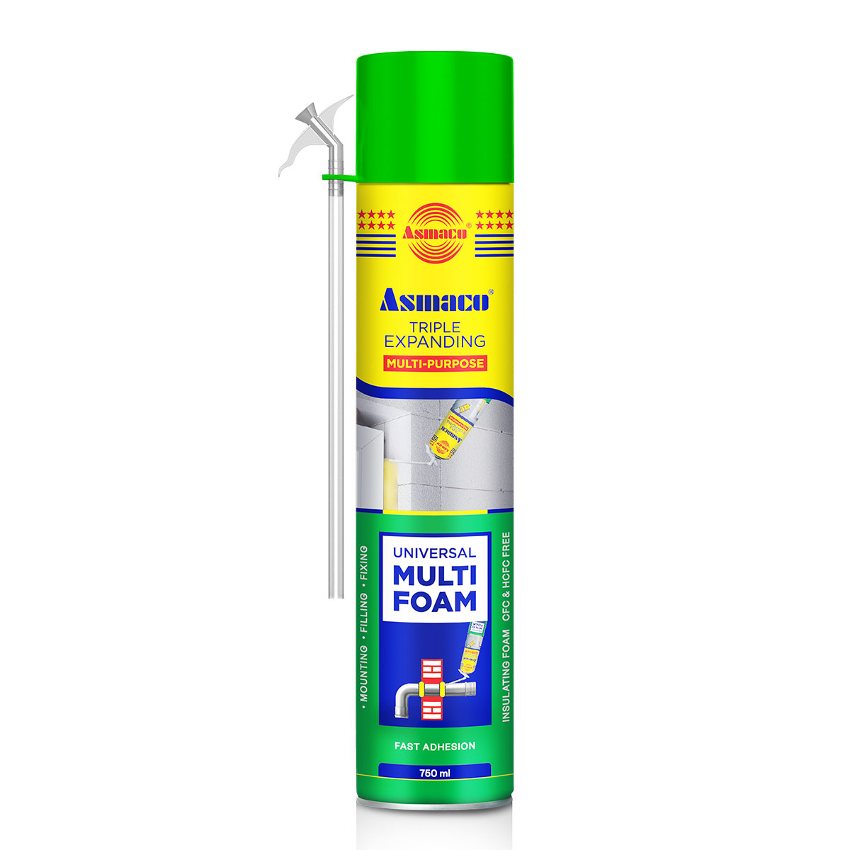 PU-foam_0002_PU-FOAM_GREEN-copy ASMACO UNIVERSAL MULTIFOAM NORMAL - Image 1